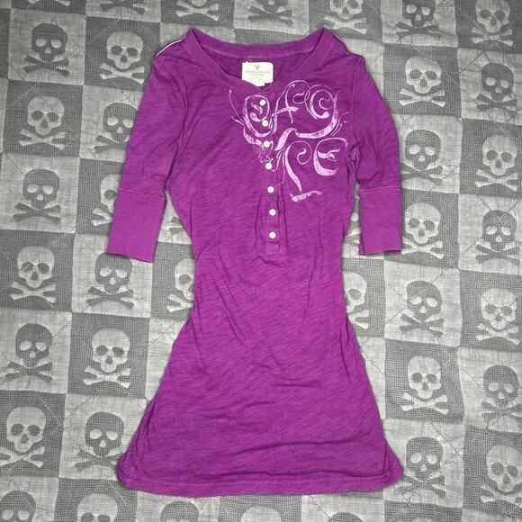 American Eagle Tops - American eagle henley